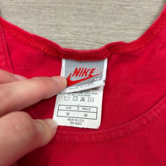 Rare Vintage 90s Nike Embroidered Swoosh Muscle Beach Tank Top Medium - Picture 7 of 11